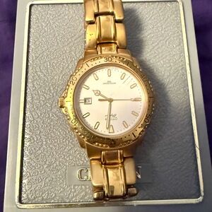 Citizen Wristwatch Gold Tone Classic Water Resist 50M‎ Mens Elegant Day